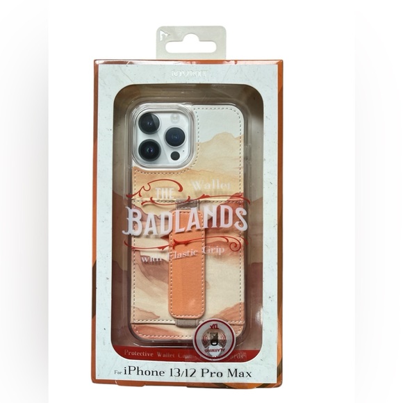 Accessories - BADLANDS PROTECTIVE WALLET CASE WITH ELASTIC GRIP. Fits iPhone 12/13 PROMAX. NIB